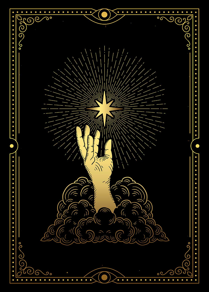 Tarot the glowing star