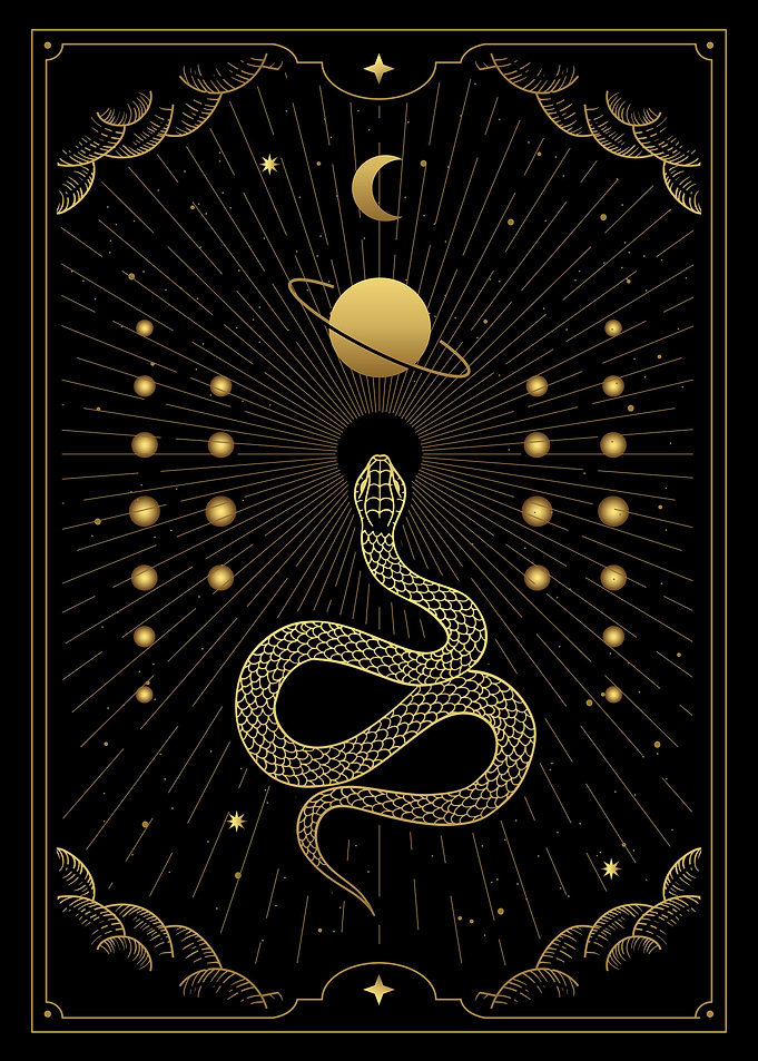 Tarot mystical snake