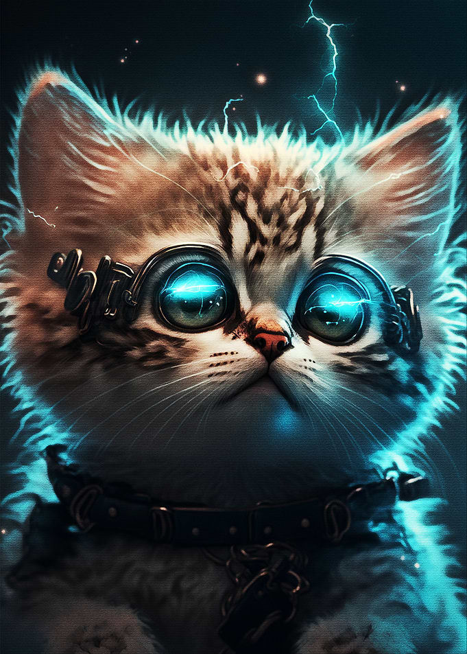 Cute Cat is Daydreaming