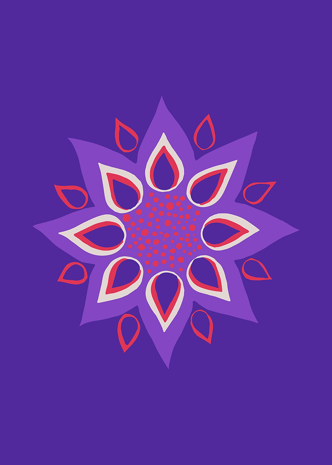 Purple Mandala Painting