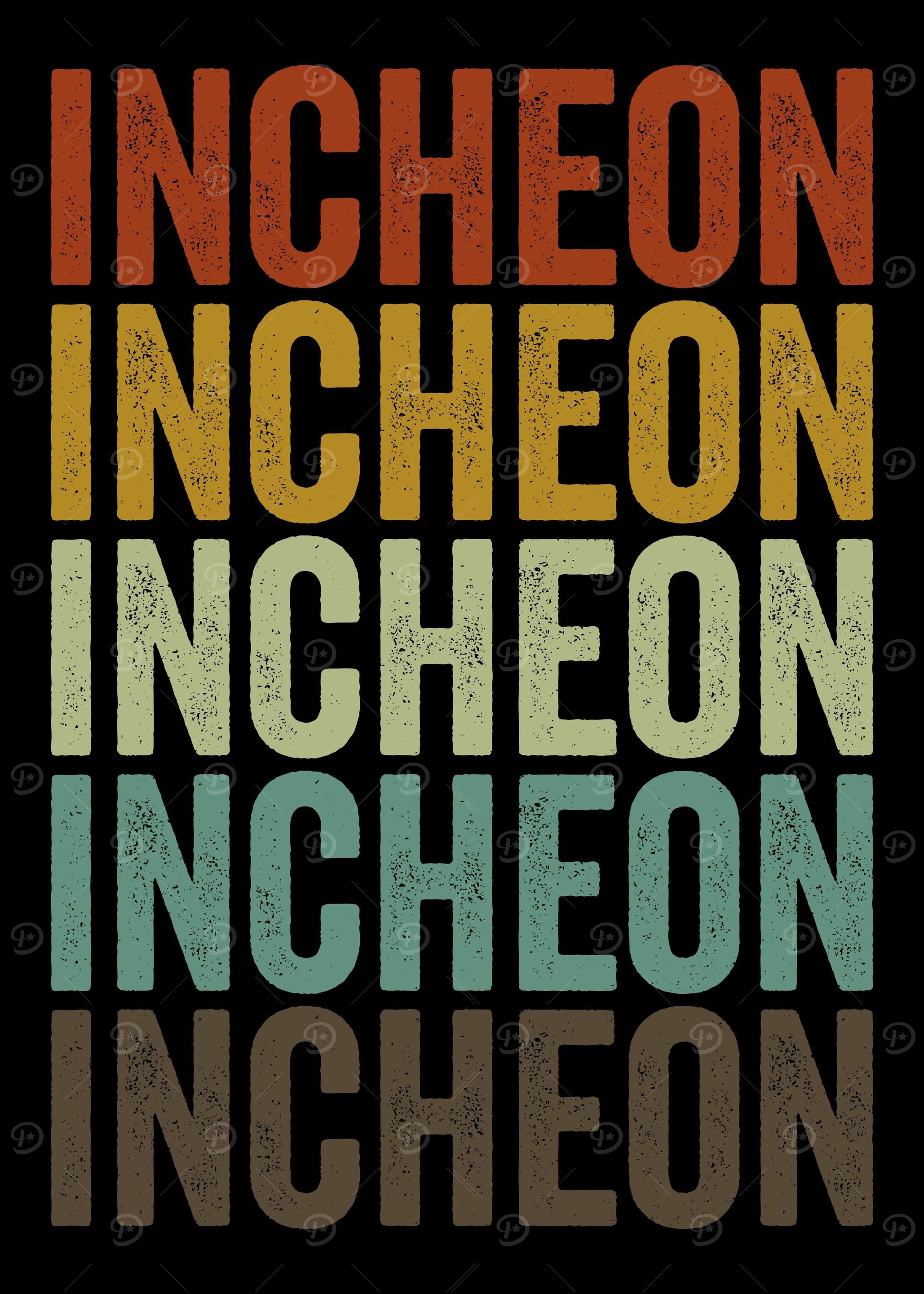 Incheon South Korea Retro