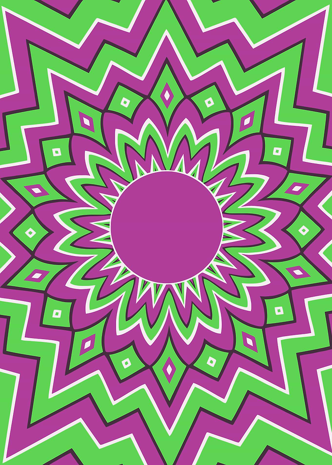 Retro Illusions 60s green