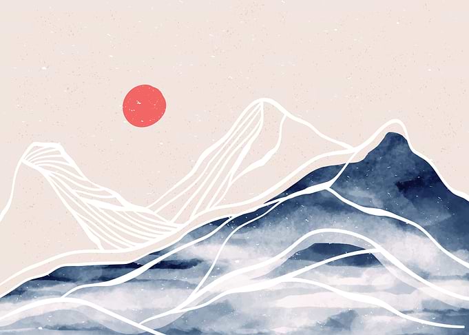 Abstract Ice Mountain