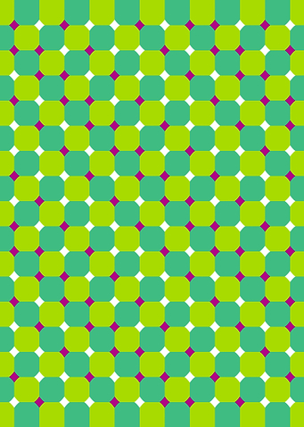 Wavy green contrast effect