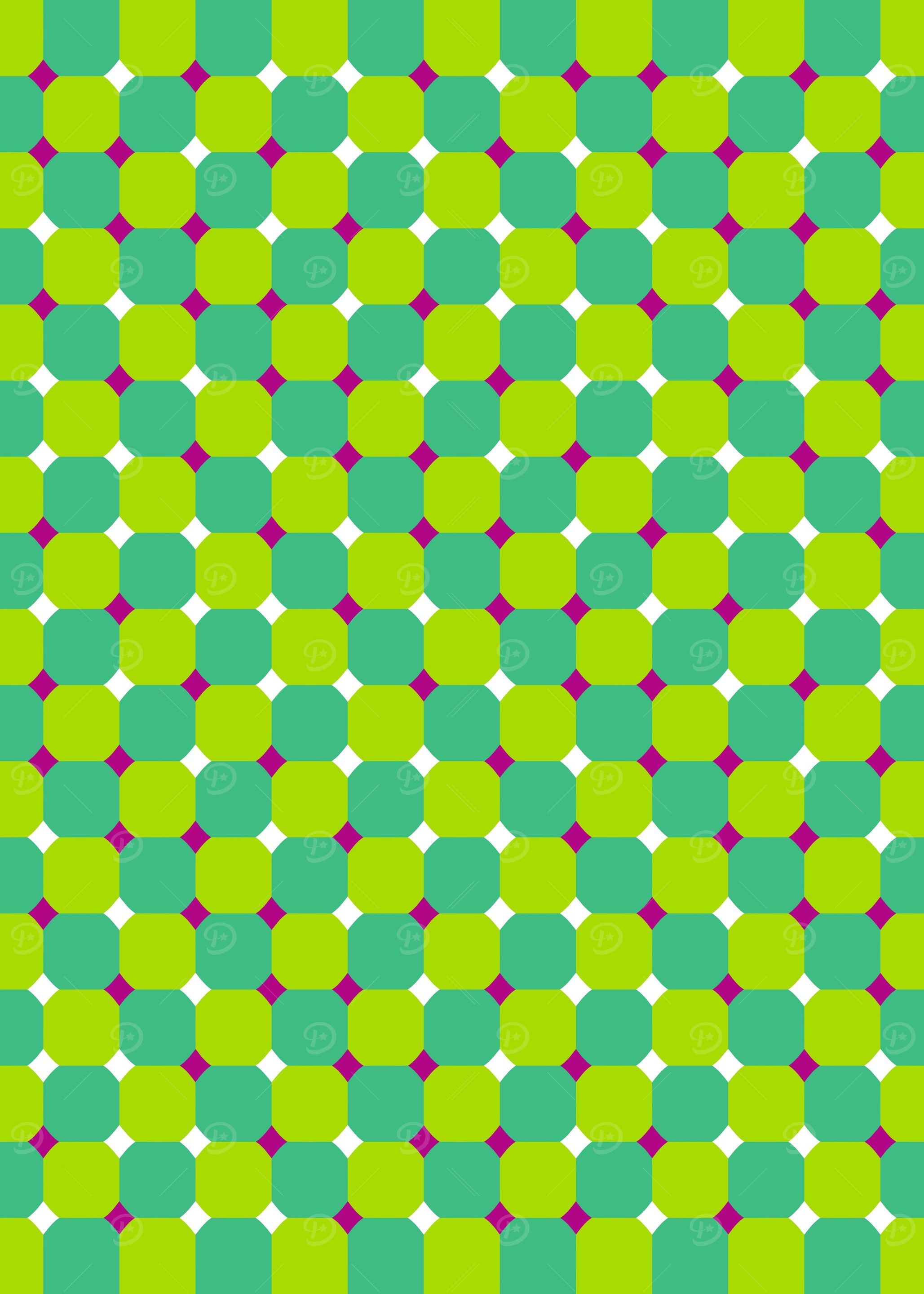 Wavy green contrast effect