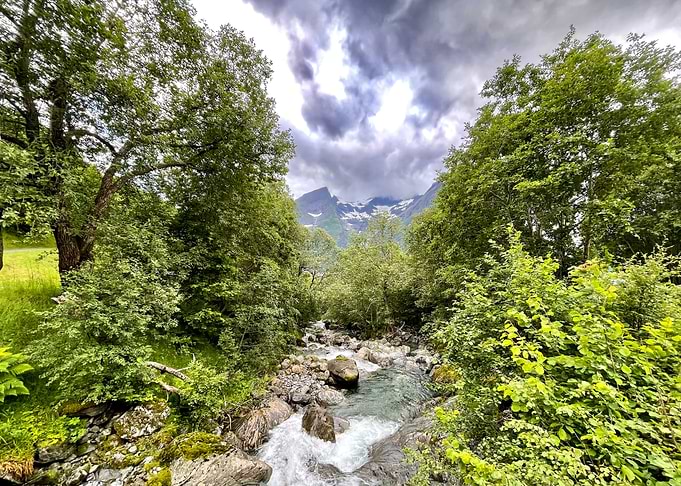 Norway Trandal Waterfall