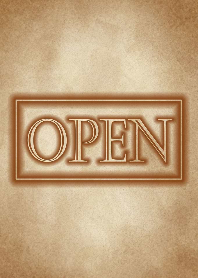 open Sign vintage