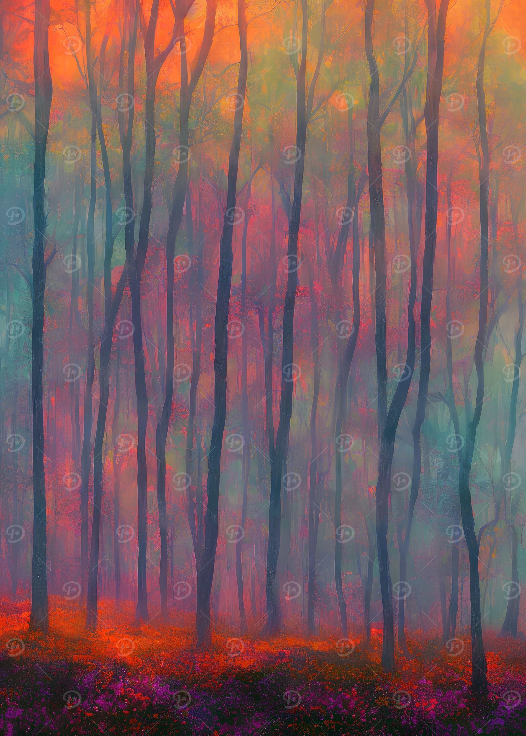 autumn colorful forest