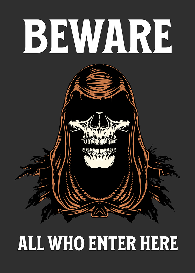 BEWARE SKULL CLOAK