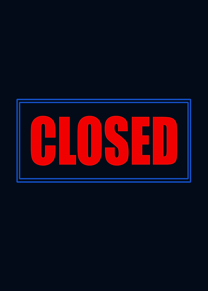 closed sign