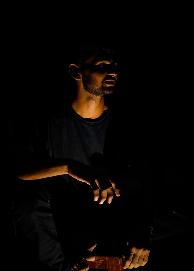 Man in shadows