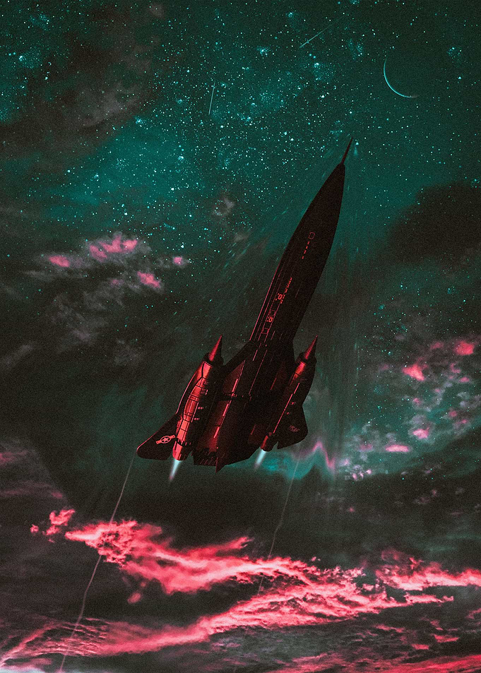 jet plane blackbird sr71