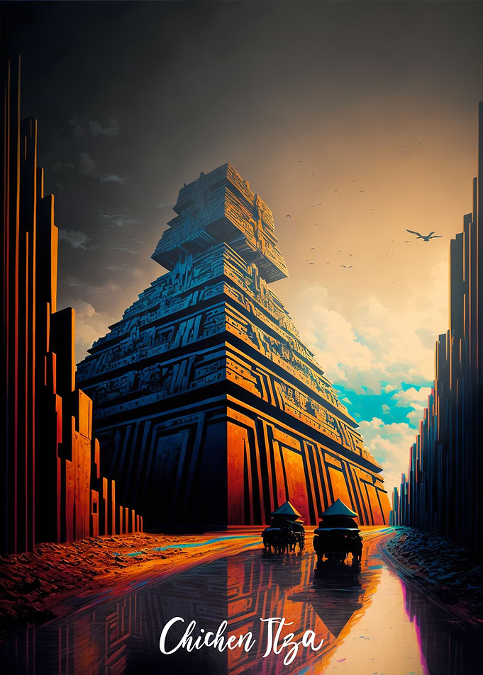 Artsy Chichen Itza 1