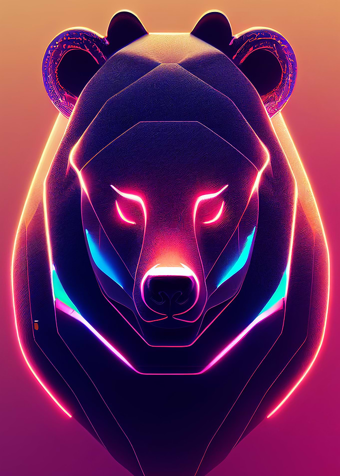 Vapor Wave Animal
