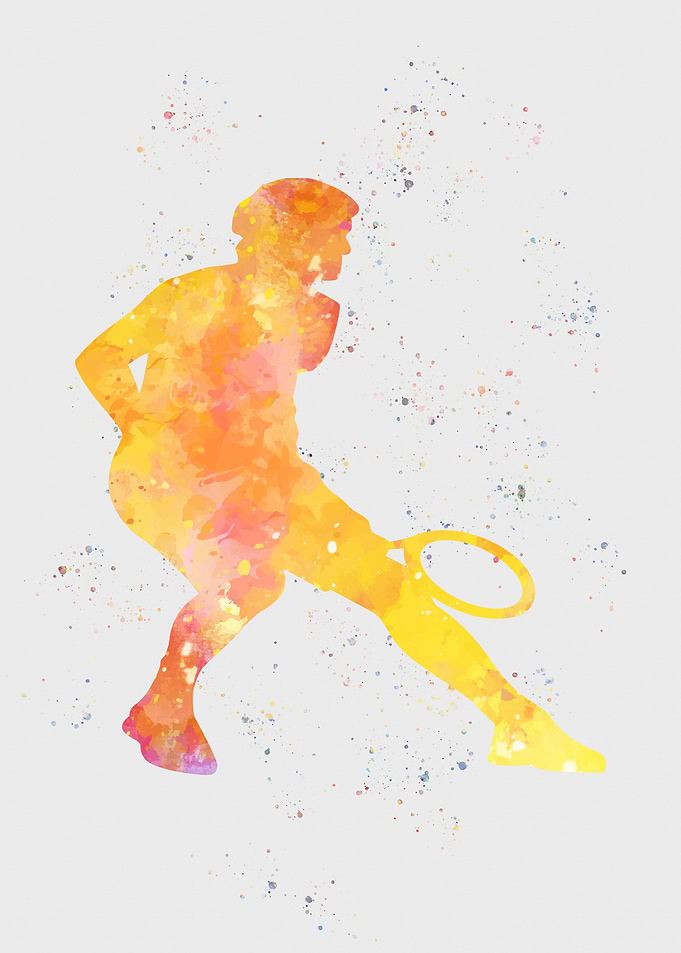 Tennis Player Painting