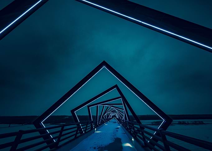 Modern Geometric Bridge
