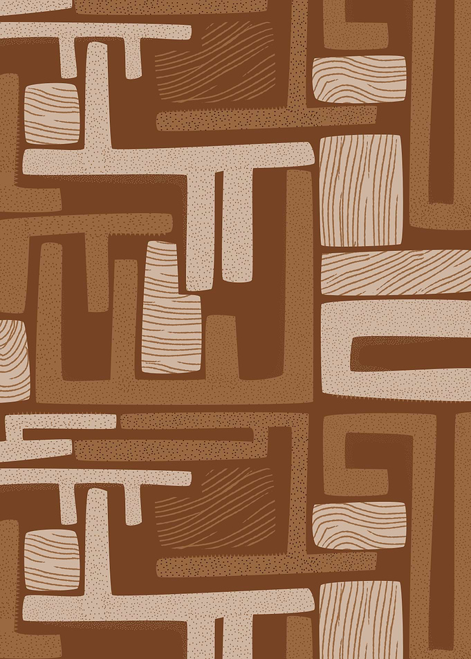 Abstract Doodle Saddle