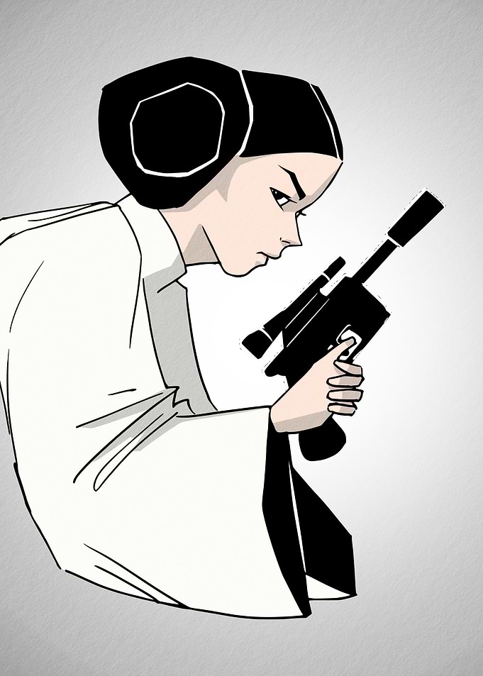 Leia's gun