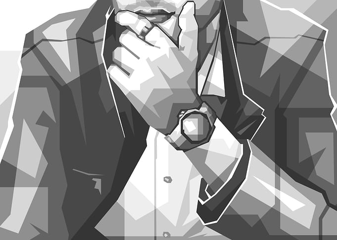 Clock man Cool Gray
