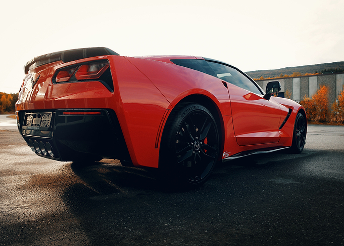 Upclose muscle car V
