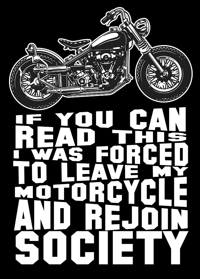 Funny Motorcycle Gift Men