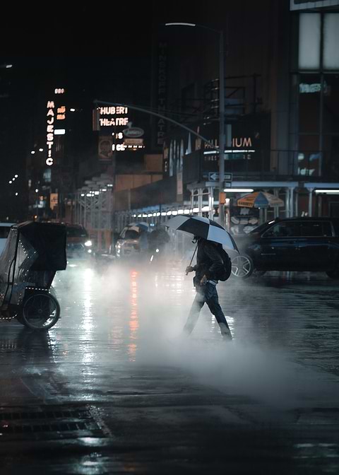Walking through the smoke
