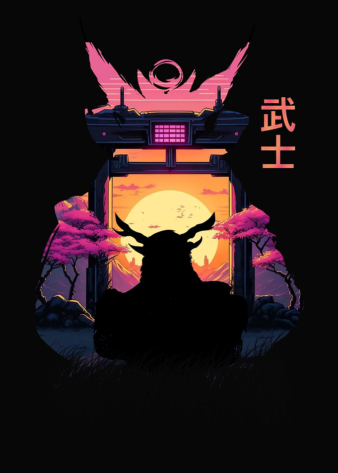 Shiluet samurai