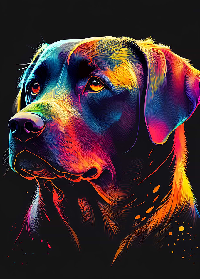 Labrador Colorful