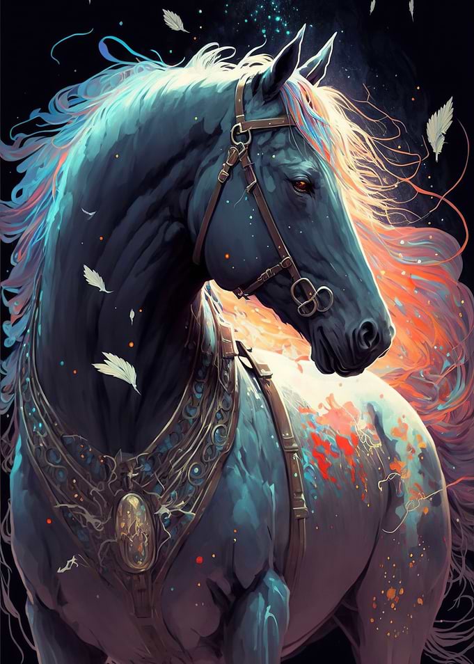 Horse in the stars
