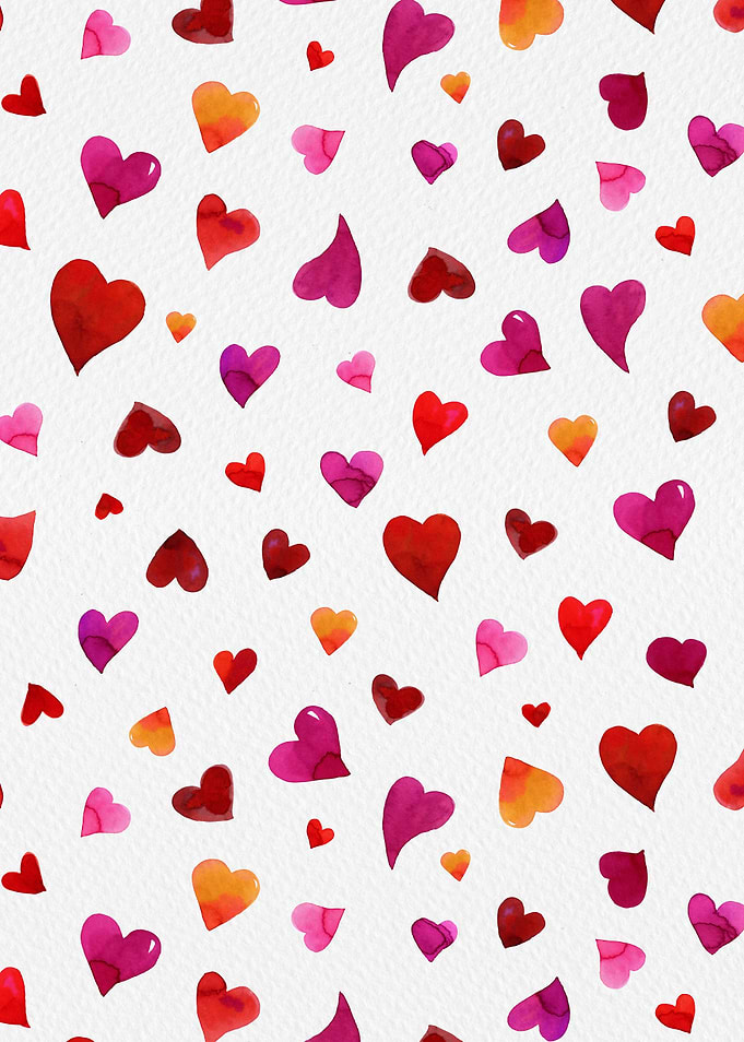 Valentines day hearts