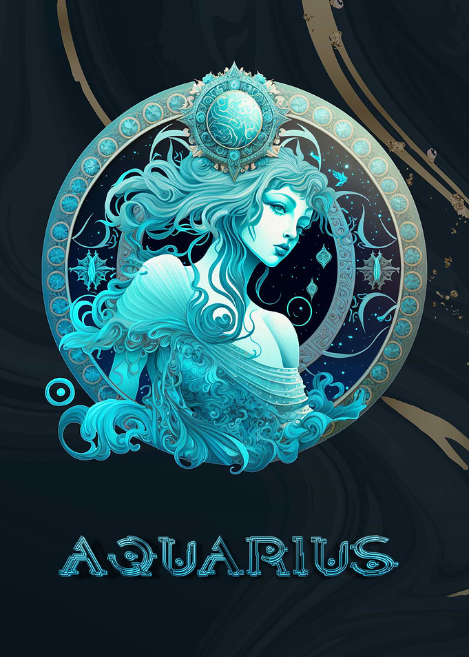 Fantasy Aquarius Zodiac