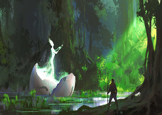 Alien in the forest