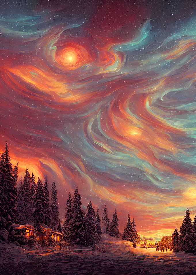 Heavenly winter lights