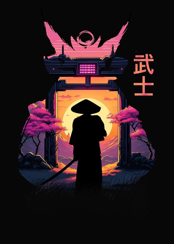 Shiluet japanese art
