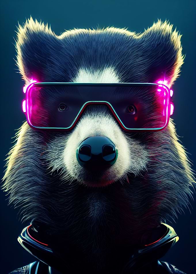 Vapor Wave Animal