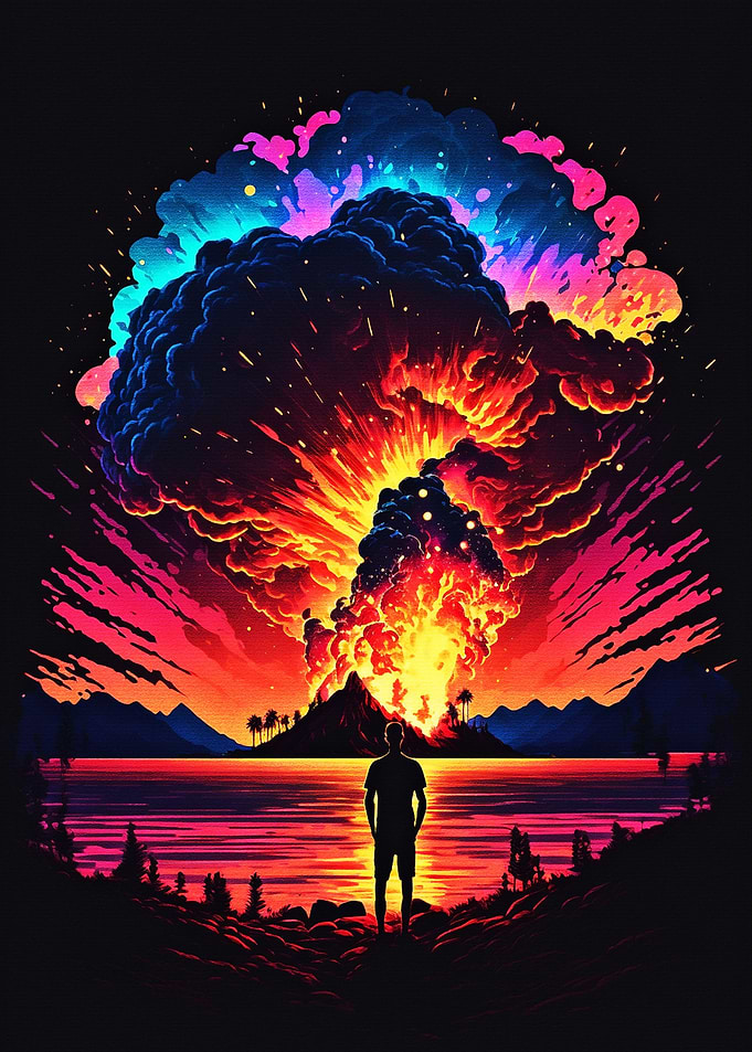 Sky on fire