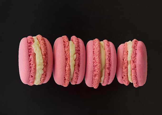 pink macaroons