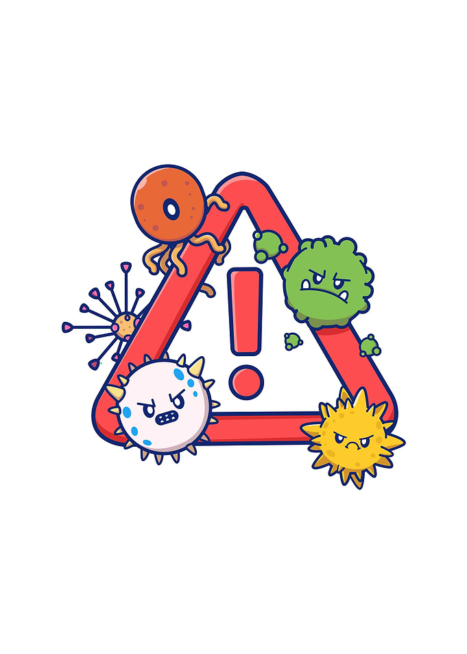 Cute Virus Cartoon
