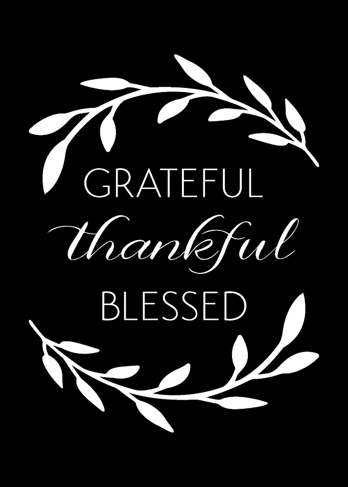 Grateful Thankful Blessed