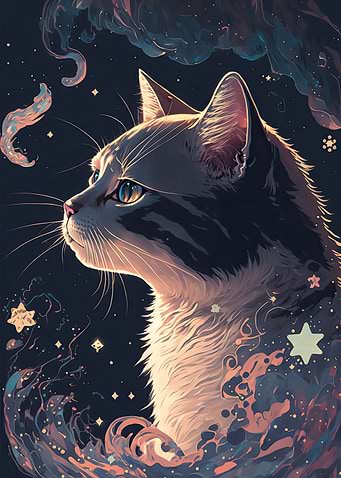 Cat in the stars