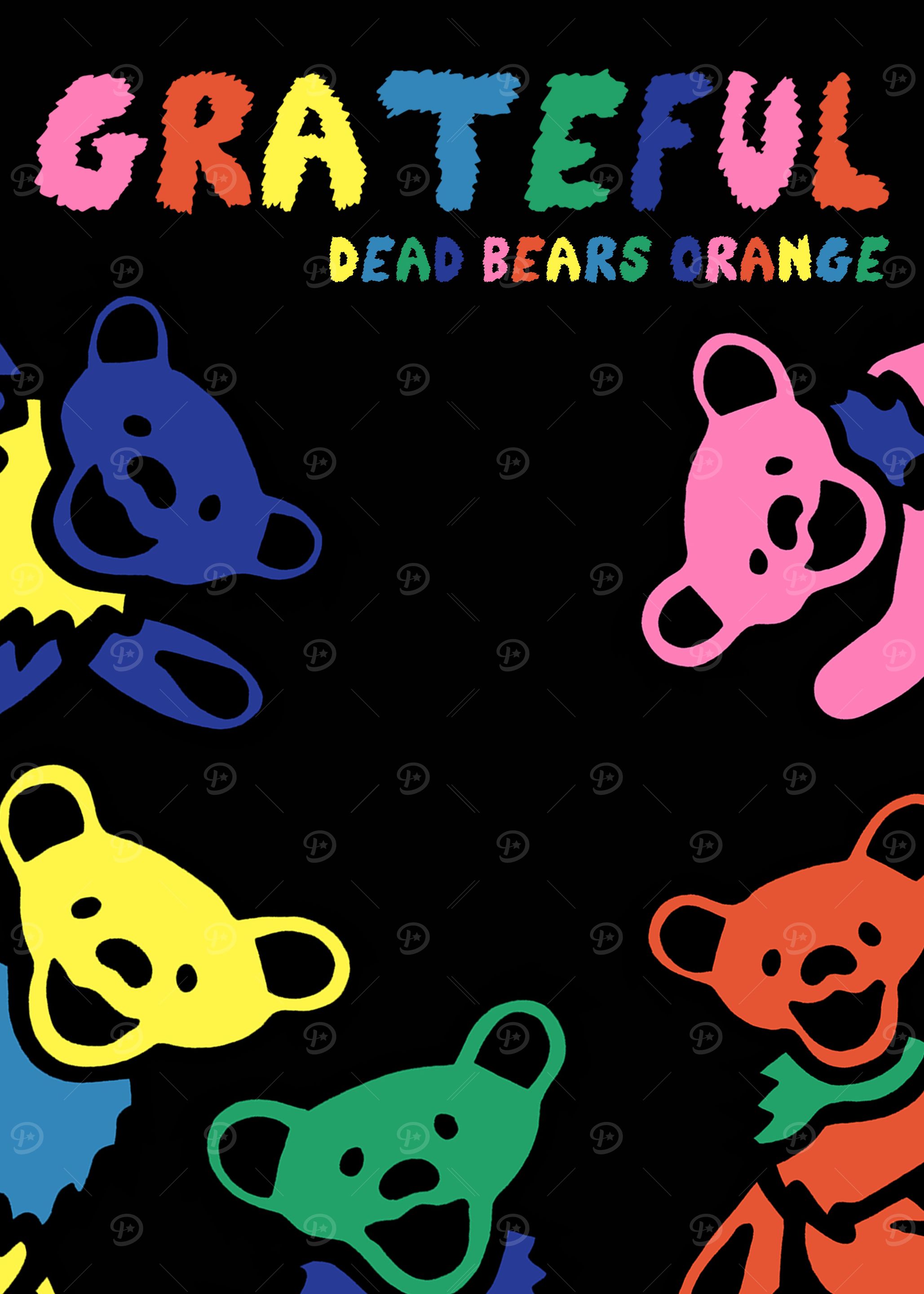 colorful bears