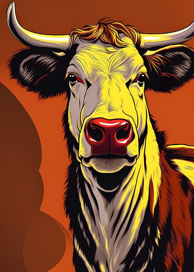 Red Nose Cow