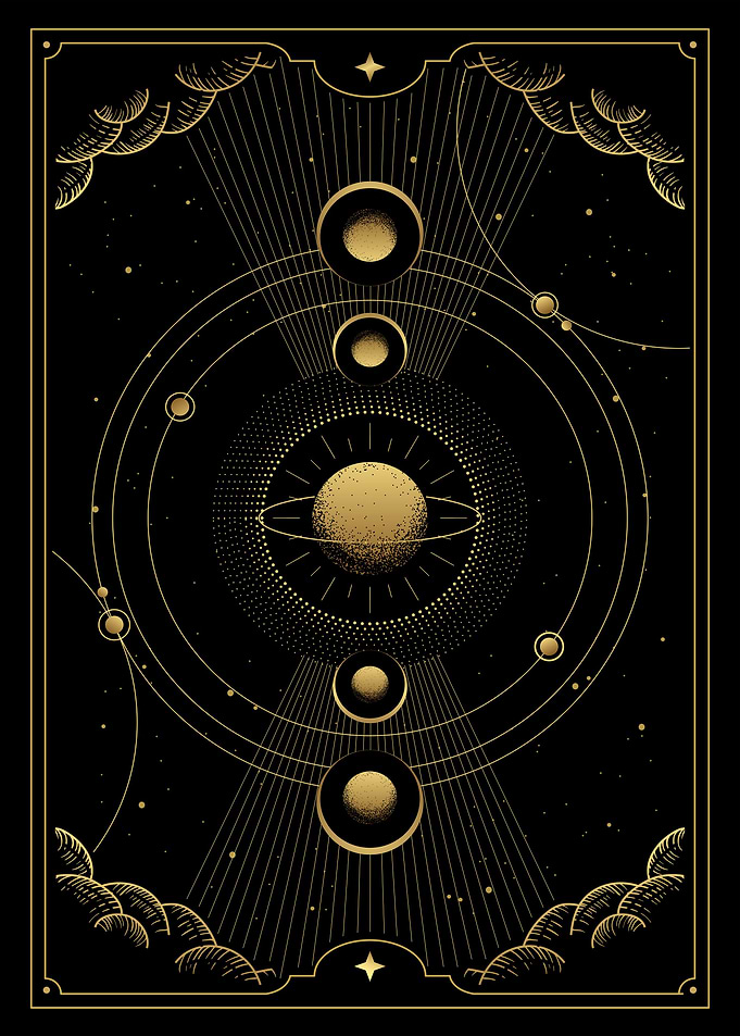 Tarot planets and orbits