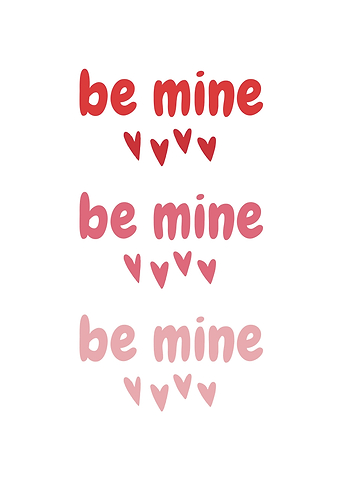 Be Mine Hearts