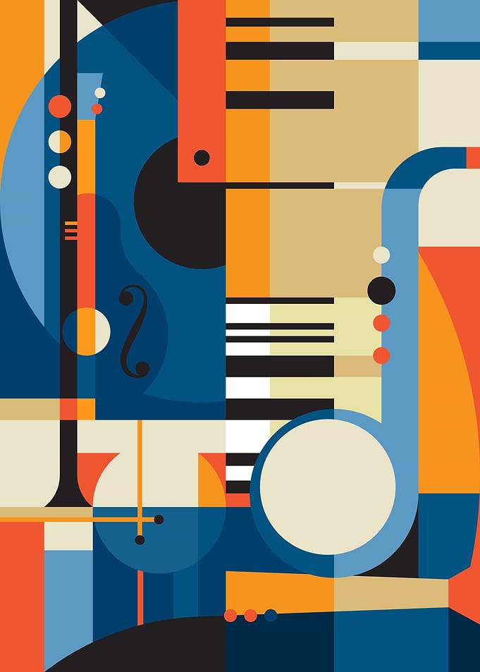 Abstract music instruments