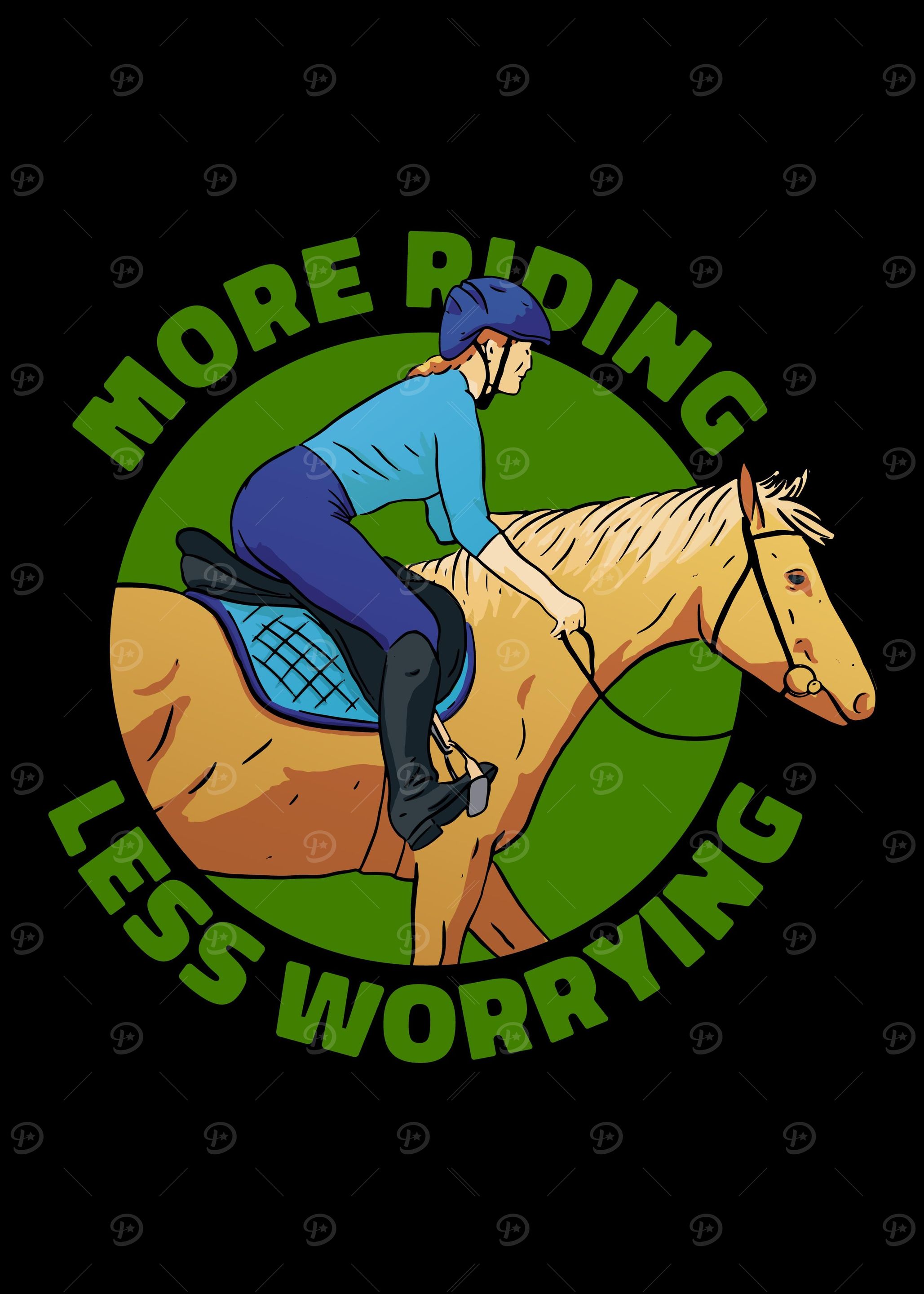 more riding less worrying