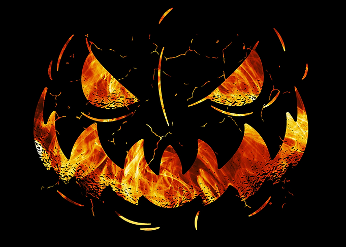 Spooky Halloween pumpkin