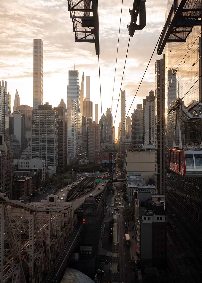 NYC Skyline Sunset View
