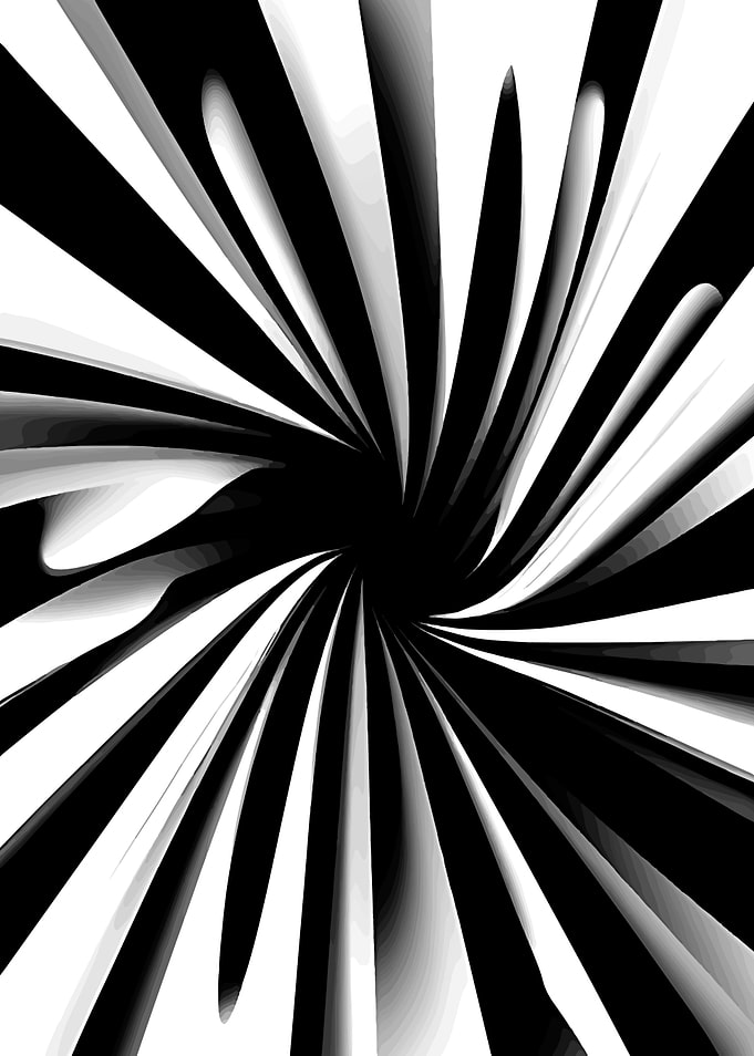 ABSTRACT ART B AND W