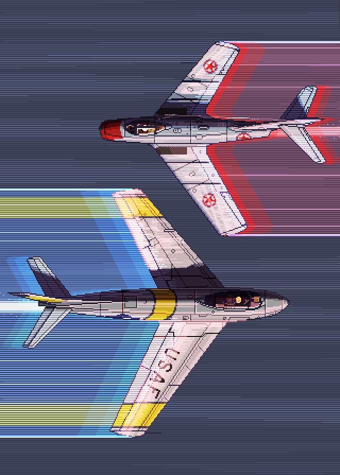 Pixel Art MiG Alley